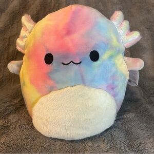11-Inch Tinley the Rainbow Tie-Dye Axolotl - Squishmallows